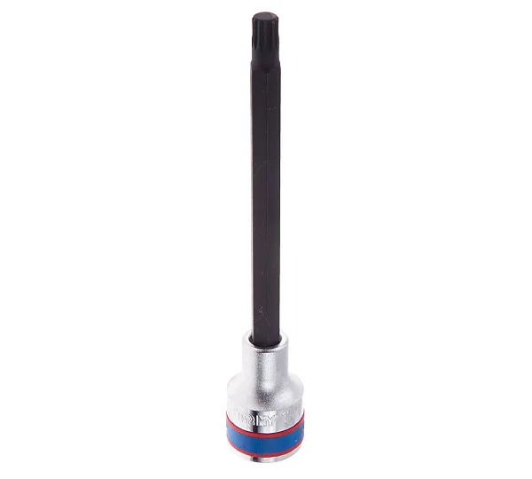 KING TONY Насадка (бита) торцевая 1/2", SPLINE, M08, L = 140 мм  406608