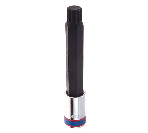 KING TONY Насадка (бита) торцевая 1/2", SPLINE, M16, L = 140 мм  406616