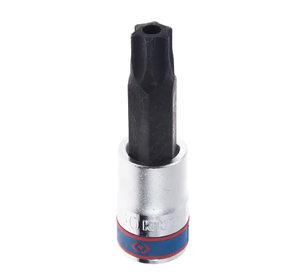KING TONY Насадка (бита) торцевая 1/2", TORX, T60, L = 80 мм, с отверстием  403760