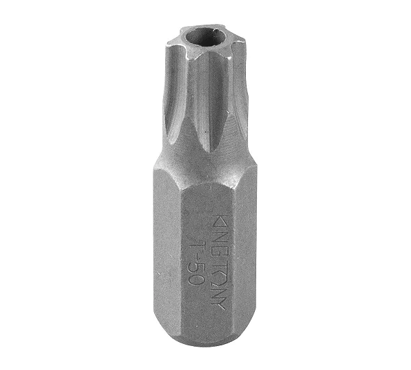 KING TONY Вставка (бита) торцевая 10 мм, TORX, Т50, L = 36 мм, с отверстием  163650U