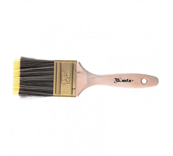 Кисть плоская Golden 2.5", искусственная щетина, деревянная ручка Mtx