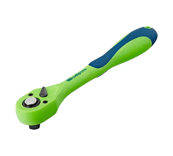 Ключ-трещотка 1/2", CrV, 72 зуба, с быстрым сбросом Сибртех
