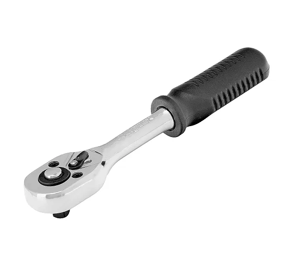 Ключ-трещотка 1/4", 45 зубьев, с быстрым сбросом, CrV, хром Сибртех