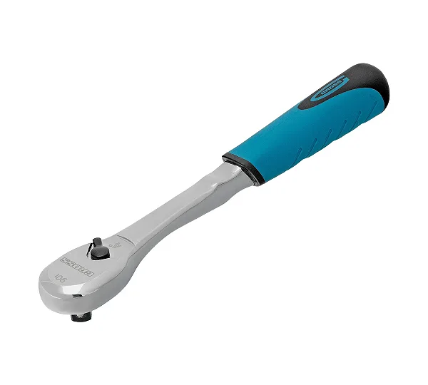 Ключ-трещотка 3/8", CrV, 90 зубьев, усиленный, хром Gross
