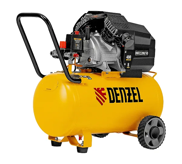 Компрессор воздушный DKV2200/50, Х-PRO 2.2 кВт, 400 л/мин, 50 л Denzel