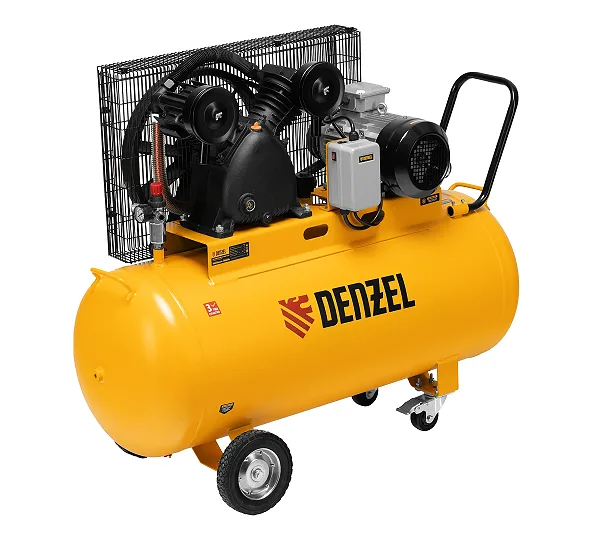Компрессор воздушный рем. привод BCV 4000-T/200, 4,0 кВт, 200 литров, 690 л/мин Denzel