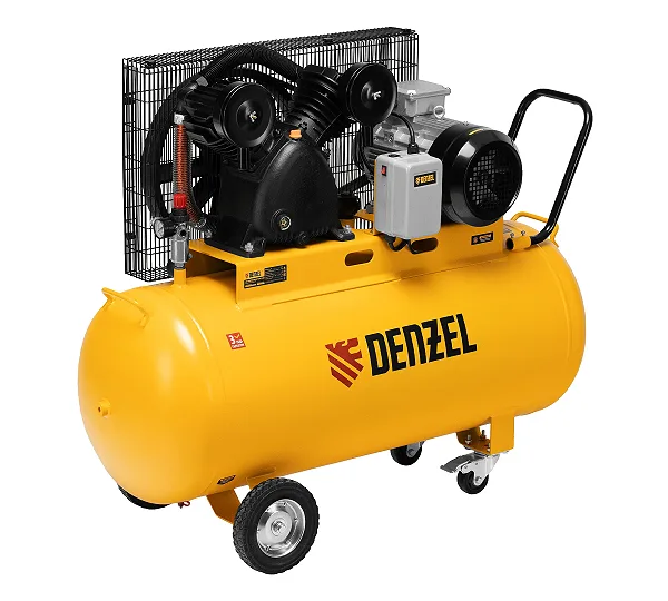 Компрессор воздушный рем. привод BCV 5500-T/200, 5,5 кВт, 200 литров, 850 л/мин Denzel