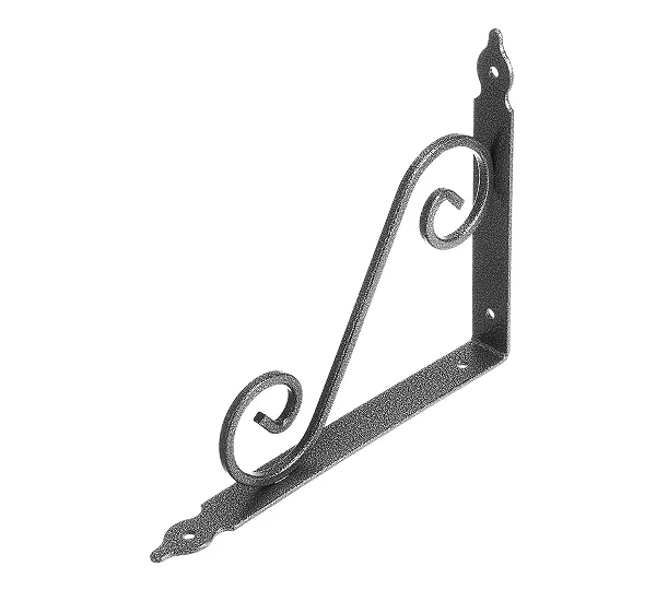 Кронштейн декоративный, 190 х 240 х 25 х 3.5 мм, темно-серый Сибртех