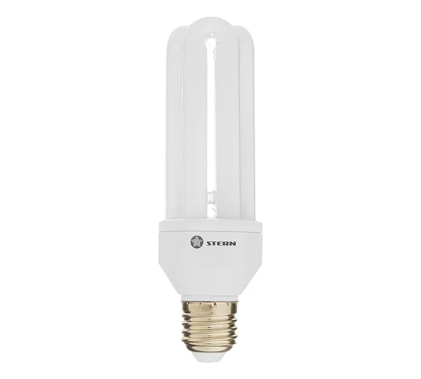 Лампа компактная люминесцентная, дуговая, 20 W, 2700K, E27, 8000ч Stern