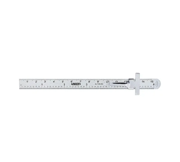 Линейка 150 мм карманная с ползунком INSIZE 7119-150