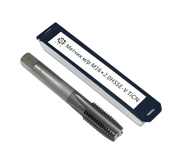 Метчик М16,0 (2,0) м/р.HSSЕ-V (GV3) покрытие TiCN ISO 529 TLX
