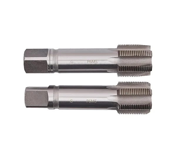 Метчик трубный м/р G1 3/8 Р6М5(4341) ГОСТ 3266 к-т 2 шт. с прох. хв. ZENION