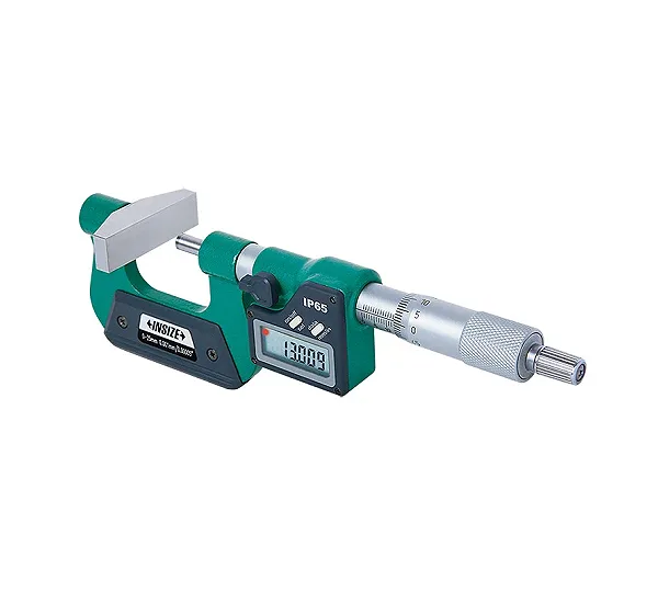 Микрометр МКЦ- 50 диап 25- 50мм/1-2" дел 0.001мм/0.00005" IP65 с увеличенной пяткой INSIZE 3534-50A
