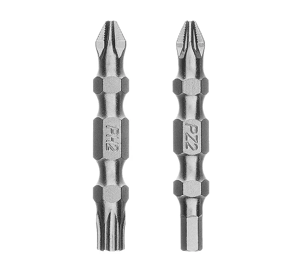 Набор бит двухстор., PH2-T30х45мм, PZ2-H4х45мм, сталь S2, 2 шт. Gross