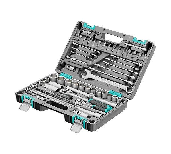 Набор инструментов, 1/2", 1/4", CrV, пластиковый кейс 82 предмета Stels