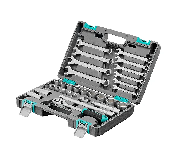 Набор инструментов, 1/2", CrV, пластиковый кейс 31 предмет Stels