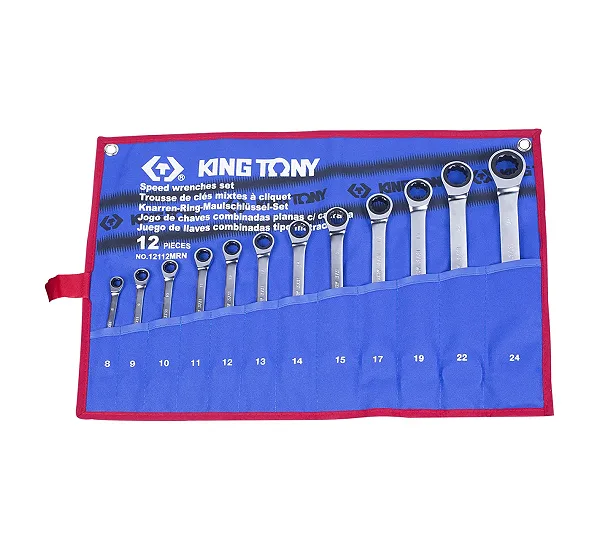 Набор ключей комбинированных трещоточных KING TONY