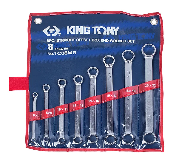 Набор ключей накидных KING TONY DIN 837