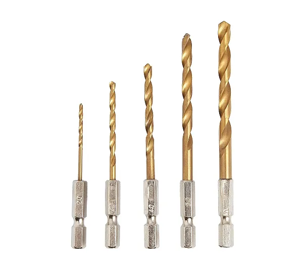 Набор сверл 2-5мм (5шт. 2; 3; 4; 5; 6мм) по металлу с TiN HSS HB5-TiN SDW TOOLS