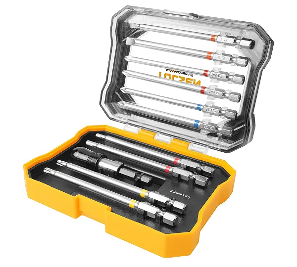 Набор вставок (бит) 1/4", PH, PZ, Hex, Torx, Slotted, 11 предметов TOLSEN TT20375