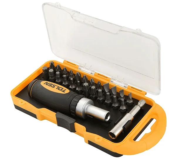Набор вставок (бит) 1/4", PH, PZ, Hex, Torx, Slotted, 26 предметов TOLSEN TT20034