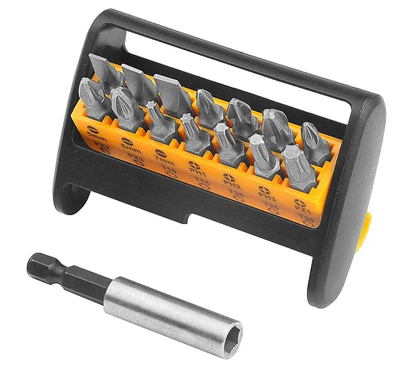 Набор вставок (бит) 1/4", PH, PZ, Torx, 15 предметов TOLSEN TT20365