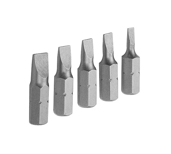 Набор вставок (бит) торцевых 1/4", Slotted, 3-6,5 мм, 25 мм, 5 предметов TOLSEN TT20285