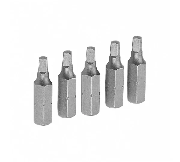 Набор вставок (бит) торцевых 1/4", Square, S2, 25 мм, 5 предметов TOLSEN TT20280
