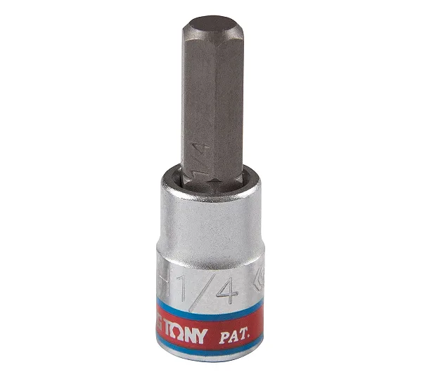 Насадка (бита) торцевая 1/4", Hex, 1/4", L = 37 мм KING TONY 203508S