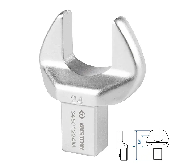 Насадка рожковая серии "FIT", 24 мм, 14х18 мм KING TONY 34501224M