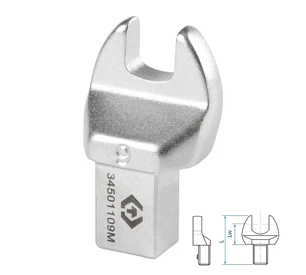 Насадка рожковая серии "FIT", 9 мм, 9х12 мм KING TONY 34501109M