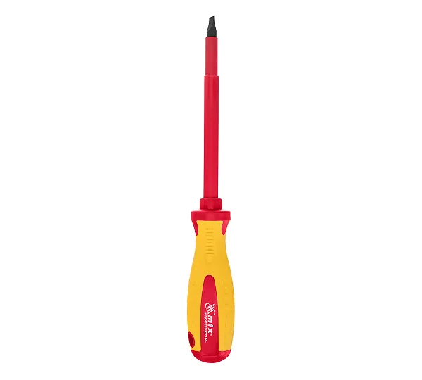 Отвертка Insulated, SL8 x 150 мм, CrMo, до 1000 В, двухкомпонентная рукоятка Matrix Professional