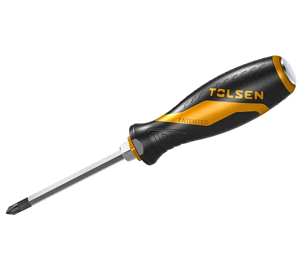 Отвертка крестовая "GRIPro", Phillips, PH1, 100 мм, силовая TOLSEN TT20122