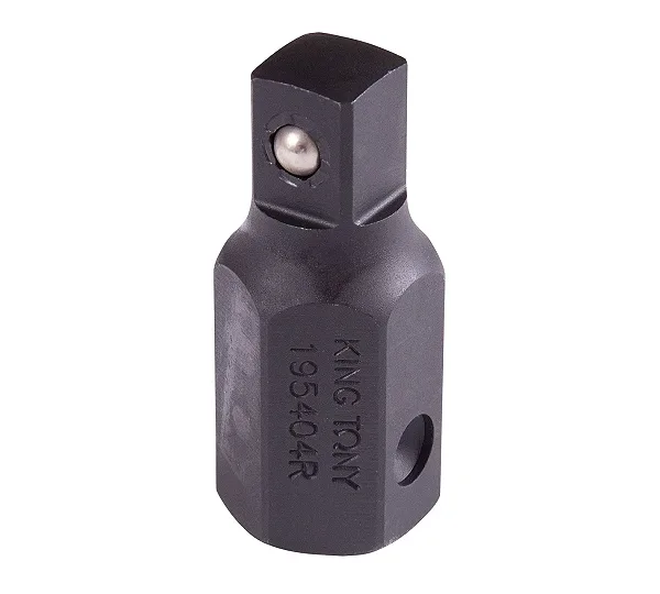 Переходник ударный 22 мм>1/2", с шариковым фиксатором KING TONY 195404R