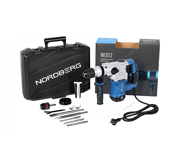 Перфоратор 1200 Вт, SDS+, кейс NORDBERG NE052