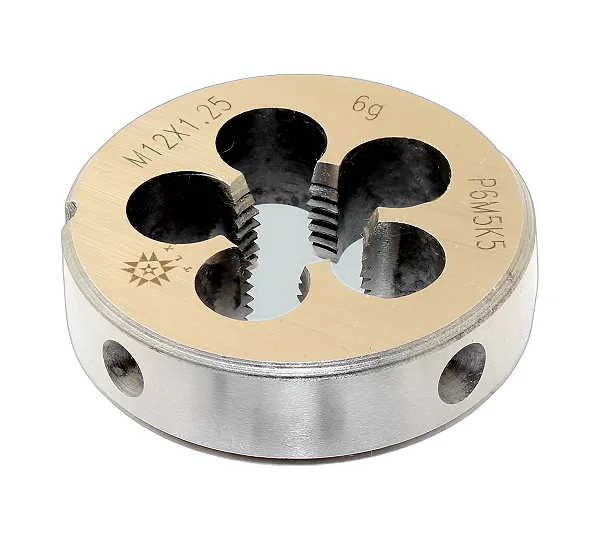 Плашка М 12,0х1,25 dнар.38мм Р6М5К5 6g TLX