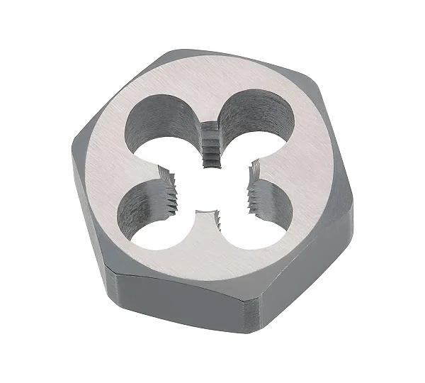 Плашка М 3,0 (0,5) шестигранная 9ХС, S 19мм 6g DIN382 , CNIC