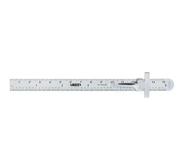 Линейка 150 мм карманная с ползунком INSIZE 7119-150
