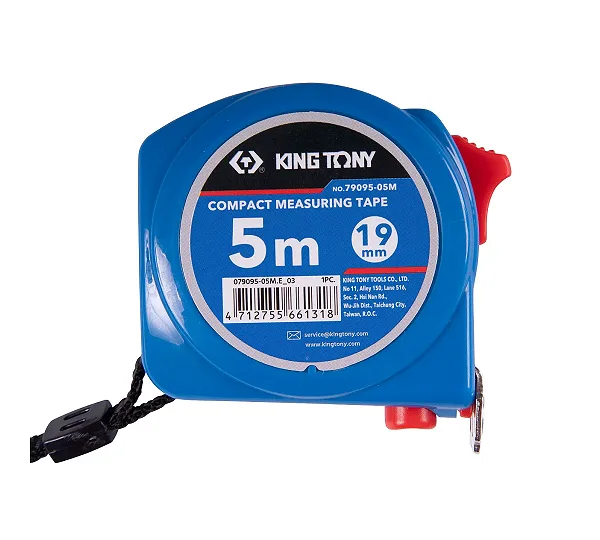Рулетка измерительная 5 м, магнитный крюк KING TONY 79095-05M