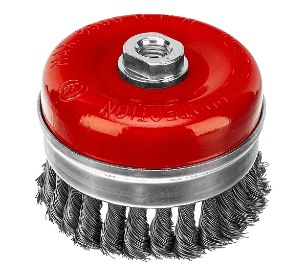Щетка для УШМ Heavy Duty, 100 мм, М14, "чашка", крученая проволока 0.5 мм Matrix