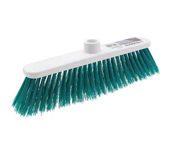 Щетка пластмассовая для подметания пола, 27 см, без черенка, бирюзовая щетина, Home Palisad