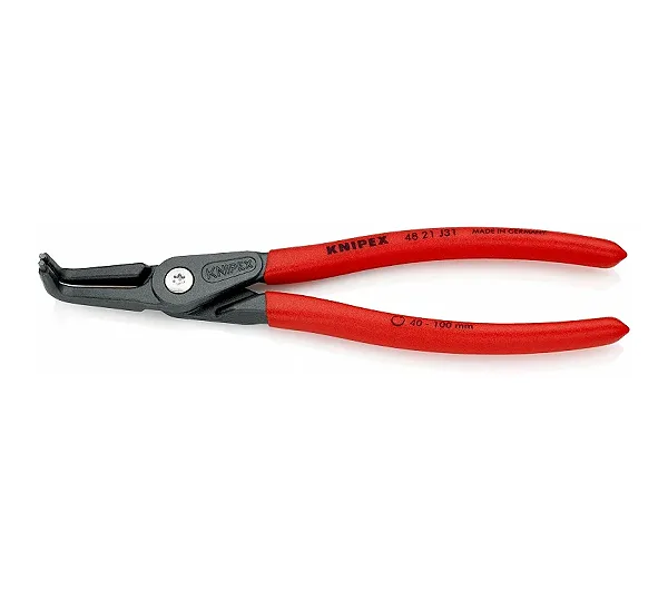 Съемник для стопорных колец 210 мм, загнутые, сжатие KNIPEX KN-4821J31