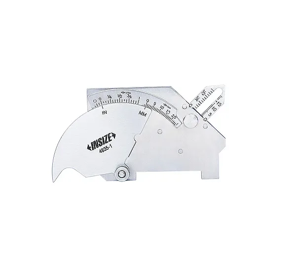 Шаблон для сварочных швов универсальный Погрешность измерения ±0,5 мм Диапазон измерения 0-60 INSIZE 4835-1