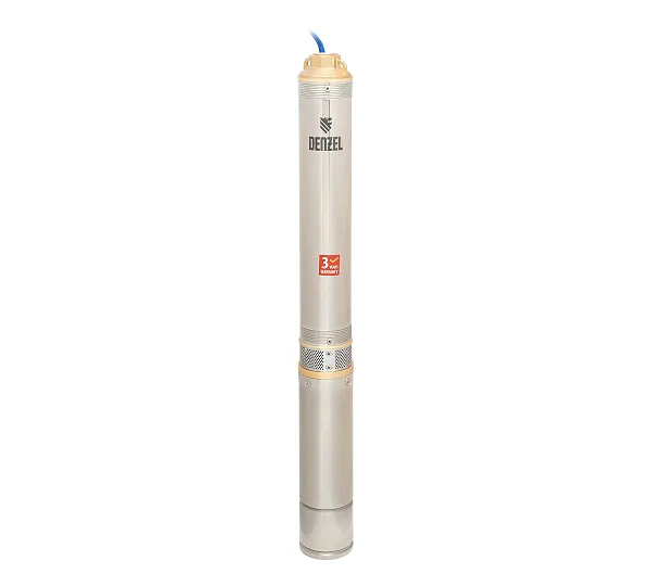 Скважинный насос DWC-4-80, центробежный, диаметр 4", 1500 Вт, 5700 л/ч, напор 80 м Denzel