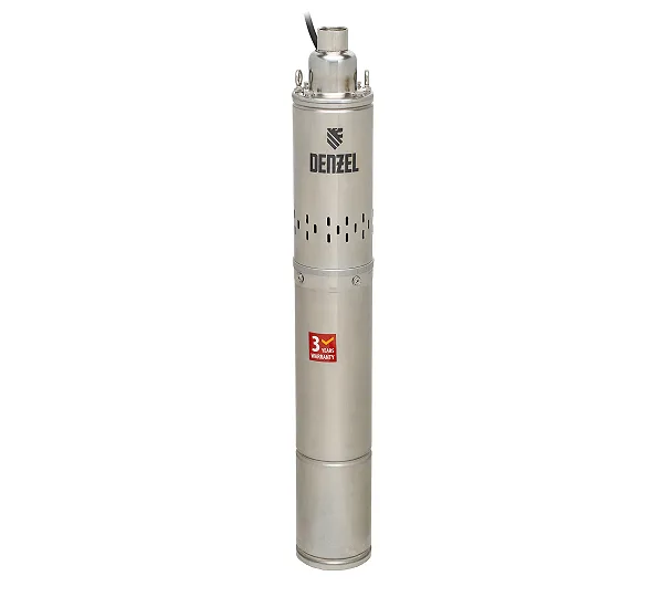 Скважинный насос DWS-4-150, винтовой, диаметр 4", 1300 Вт, 2000 л/ч, напор 150 м Denzel