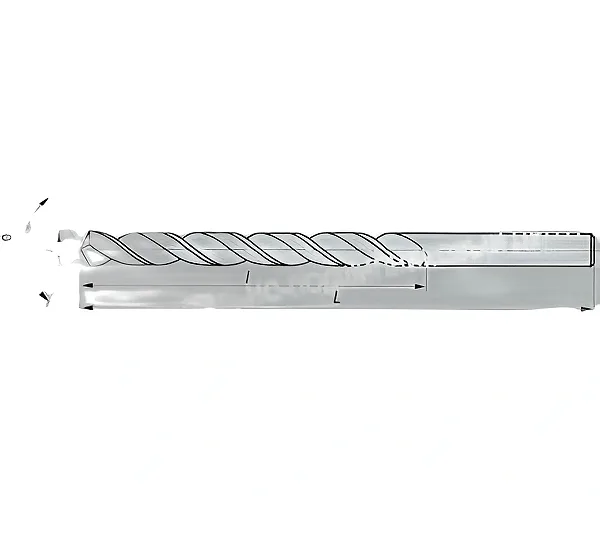 Сверло d 12,5 ц/х Р18 с вышлифованным профилем CNIC