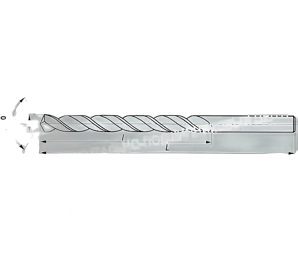Сверло по металлу ц/х 13,5х130х210 Р6М5 удлиненное CNIC