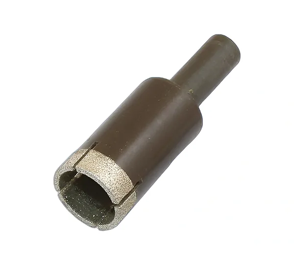 Сверло d12,0(11,6) корончатое с алмазным напылением АС20 100/80 2-слойное 1,31карат