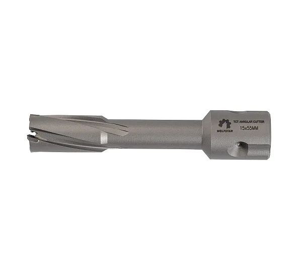Сверло корончатое по металлу 15х55мм ТСТ хв.Weldon 19mm WOLFSTAR
