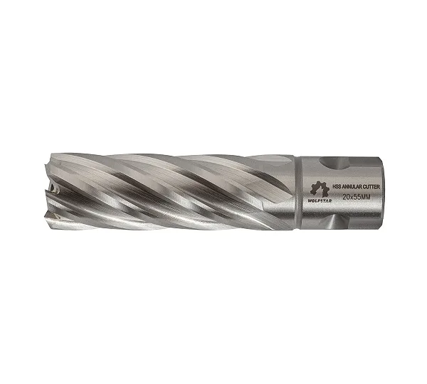 Сверло корончатое по металлу 20х55мм Р6М5/М2 хв.Weldon 19mm WOLFSTAR